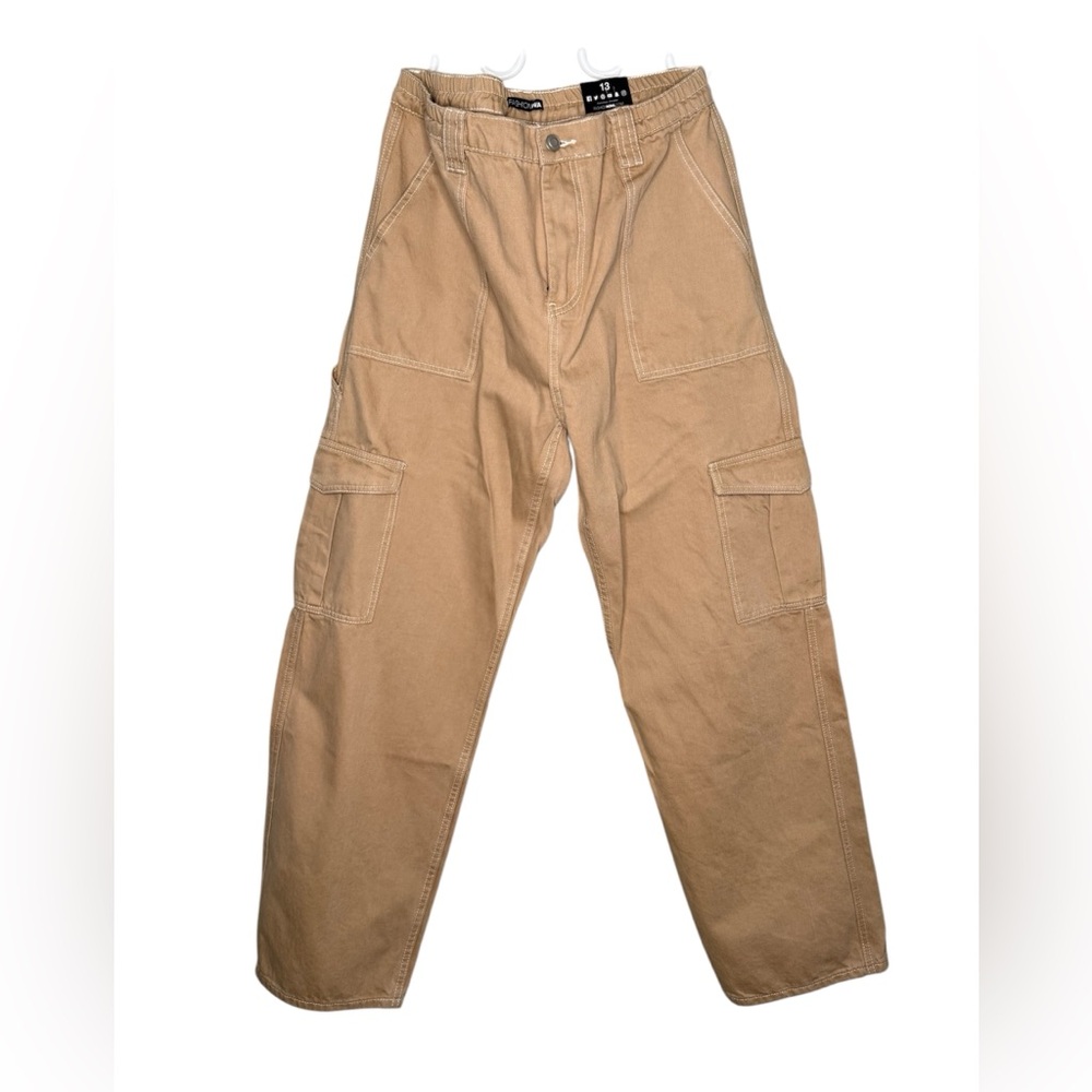 Women's Khaki Cargo Jeans